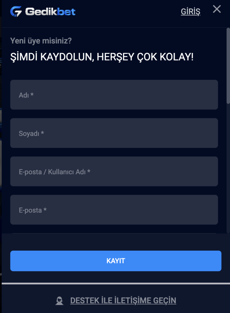 Gedikbet Giriş
